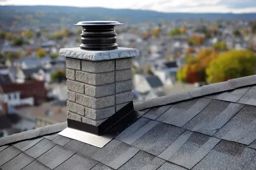 Block chimney with new cap in Berkeley Heights